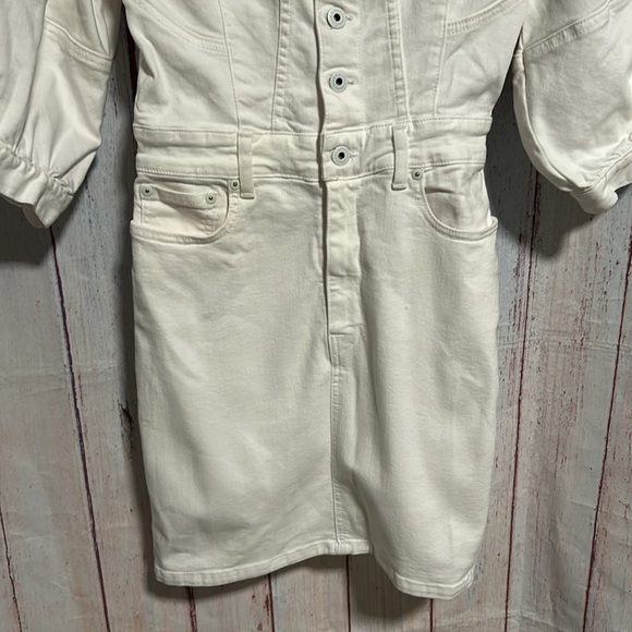 NWT Jonathan Simkhai Standard Poppy Puff Sleeve Denim mini Dress - Picture 7 of 13